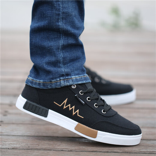 Camel de la región occidental (Vancamel) SOLO SOLO SOLO SOLO Men's Shoes 2025 Spring New Fashion Fashion Youth All-Match Skid Skids Sneakers Breathable Casual Canvas Zapatos QLX-6636 Gray 39