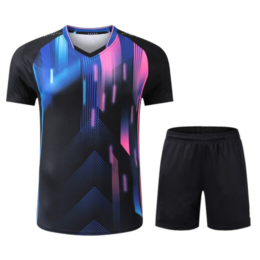 Butterfly Badminton Trikot 2025 Neue Nationalmannschaftstisch Tisch Tennis Uniformanzug Herren- und Frauenwettbewerb Uniform Wang Chuqin Schnellrocken-Sportgruppe Kauf 6626 Blue Herren's Top XL