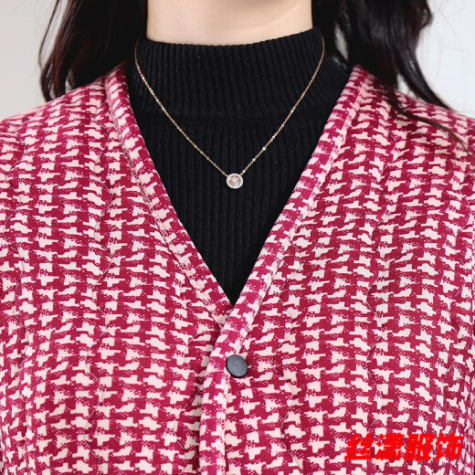 丝潇秋冬马甲新款中老年驼绒保暖轻柔女士坎肩外穿碎花妈妈宽松棉马甲 WY-6629/款2号色 建议990--100斤 2XL