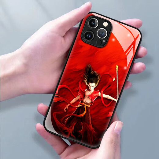 
Huawei (HUAWEI) Nezha Devil Child iPhone 16promax mobile phone case cartoon Chinese comic Apple 15plus new couple 14pro personality Ao Bing 13 full cover anti-fall 12 tempered glass shell 1 Nezha Devil Child-B719 iPhone 16 Pro Max