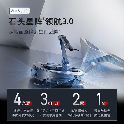 Roborock sweeping robot integrated sweeping and mopping G30 Space exploration version automatic water supply and drainage version robotic arm collaboration automatic dust collection hot water washing mop G30Space