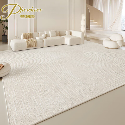 Priligy percheer carpet living room creamy style free washable sofa blanket light luxury bedside blanket upgraded model number 16779 160cm*230cm [2-3-person sofa universal]