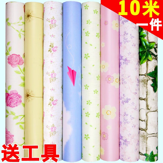 
Da'an outdoor wall stickers, waterproof, sun protection, self-adhesive balcony decorative wall stickers, desktop stickers, book, internet celebrity, small fresh 9903-1 light pink rose-0.45*10 meters small