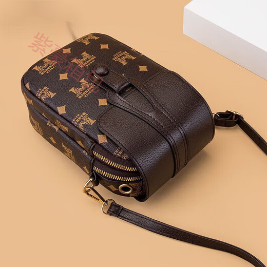 Zihao Mom Bag мягкая кожаная текстура женская сумка для мобильного телефона для женской однорубежной сумки по кроссу модную и универсальную среднего возраста 15886-белая [утолщенная ткань].