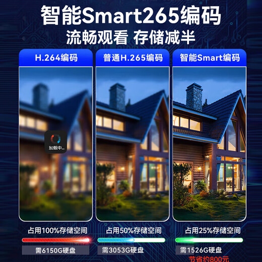 海康威视（HIKVISION）皓视通网络硬盘录像机16路监控主机安防监控NVR单盘位H.265编码支持8T硬盘广泛兼容 HNVR5116
