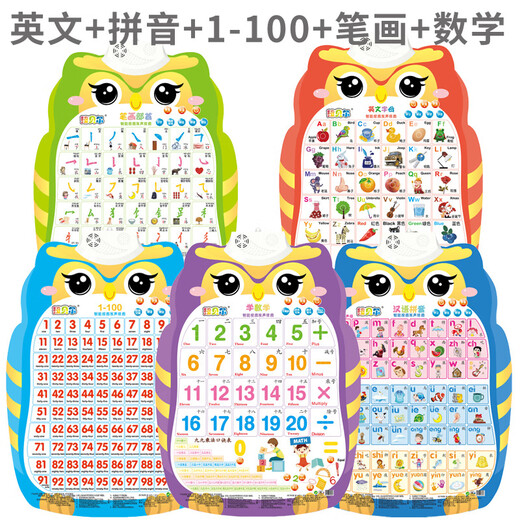 甄萌拼图有声挂图0-1岁早教发声识字字母表宝宝儿童点读书墙贴玩具 【1张】英文字母