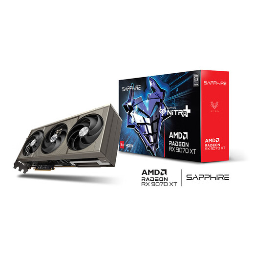 Sapphire AMD Radeon RX 9070 XT 16GB GDDR6 NITRO+ Nitrogen deepseek AI intelligent rendering e-sports gaming desktop independent graphics card