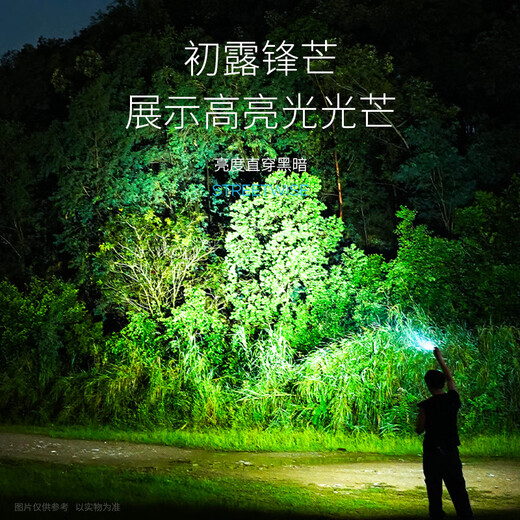 微笑鲨强光手电筒打火机随身照明灯工作多功能超亮手电筒迷你点烟器便携 二核灯芯【9856L极亮】待985H