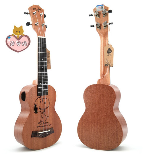 IbanezhelloKitty尤克里里女儿童小吉他初学者拨片可弹奏入门级七夕礼物 凯蒂猫尤克里里*保修两年玫瑰木 21英寸