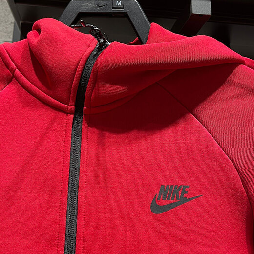 耐克（NIKE）外套男士春季新款健身训练运动服连帽防风休闲夹克HV0950-010 HV0950-687健身红/黑 XL