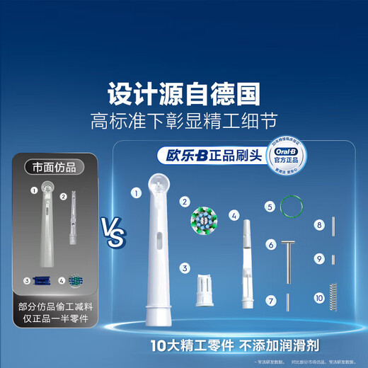 欧乐B成人电动牙刷头通用适用D/P/Pro系列替换牙刷头小圆头软毛护龈 精准清洁升级版EB20RX 精准刷头1支