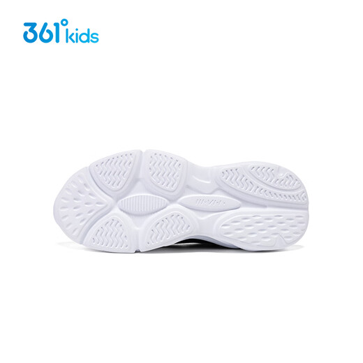 361 [Gleiches Modell im Einkaufszentrum] Kinderschuhe Jungen Kinder lässige Schuhe 2025 Frühlings- und Sommermitte und große Kinder neue Sportschuhe Carbon Schwarz/361 Grad Weiß/Ente Blue 38