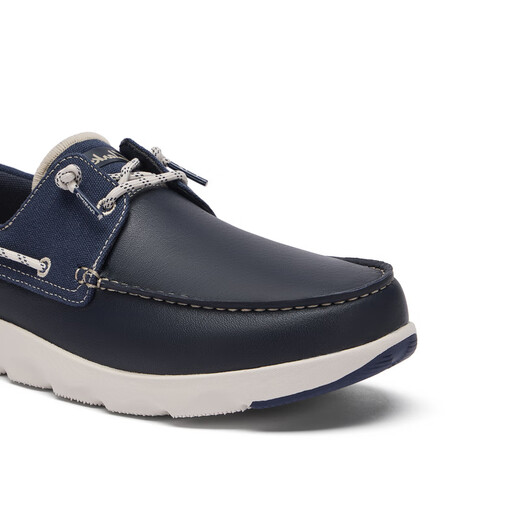 Clarks其乐ATL Coast Deck男士新款轻盈舒适一脚蹬户外休闲帆船鞋 蓝色 261826087 46