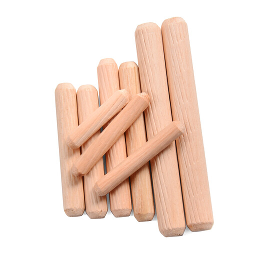Jinggong national standard round wood tenon, twill, straight grain, cork, wooden rod, wooden nail, wooden figurine, furniture connecting piece, wooden pin 8*40 (100 pieces)