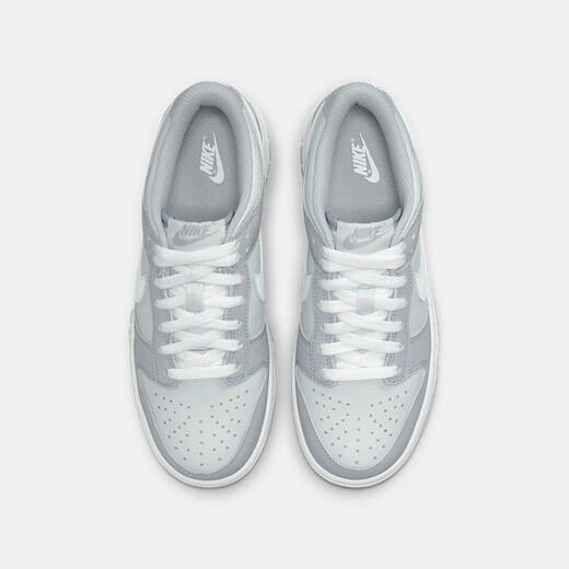 Nike Nike große Kinderschuhe für Männer und Frauen mit Low Top Casual Board Schuhen Dunk Leichtes Polster Sport weiße Schuhe modische Skateboardschuhe DH9765-001 37.5 [Vorgeschlagene Fußlänge 23,5 cm]