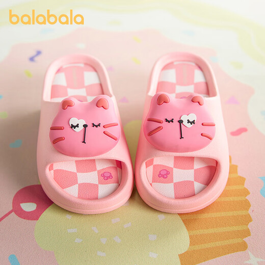 Balabala Kinderschuppschuppen Jungen Home Girl Cartoon Süßes Sommer Eltern-Kind Anti-Rutsch-Baby-Sandalen mittlere und große Kinder