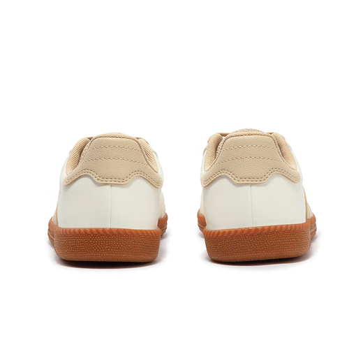 361 degree women's shoes, sports shoes, comfortable and versatile light running sports and casual shoes breathable, feather white/apricot brown [6626] 38