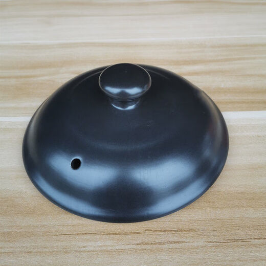 
FANCYCHIC [1396 pieces inward] General Ceramic Casserole Lid Accessories Black Household Soup White Old Chinese Medicine High Resistance Black 1 inch Lid Outer Diameter 19 cm with slot