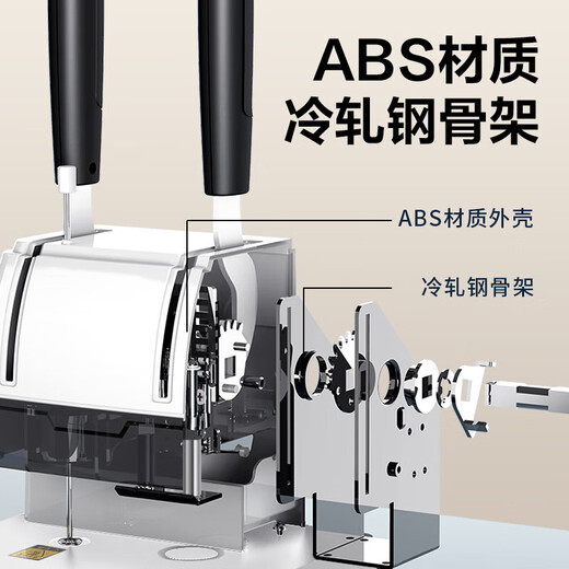 得力装订机3888N GB341 3875 388114652 财务凭证手动装订机 商用办公 财务专用快速省力 断刀免费补发 300页/3888N财务装订机（热）