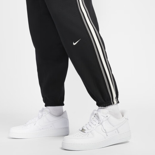 耐克（NIKE）官方THERMA-FIT男子加绒篮球长裤卫裤保暖HJ3884 010黑/淡象牙白 M