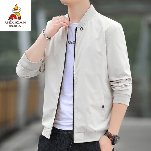 Scarecrow (mexicain) 2025 Printemps et veste d'automne Cold de baseball à la mode masculin mince casse-vent décontracté à style court portant la belle veste pour hommes 686 [vert] 5xl [recommandé 170-185jin [Jin est égal à 0,5 kg]