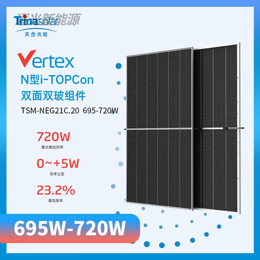 Tianhe Tianhe Solar Photovoltaic Panel NEG21C.20 695/700/705/710/715/720W NEG21C.20 695W Doppelglas