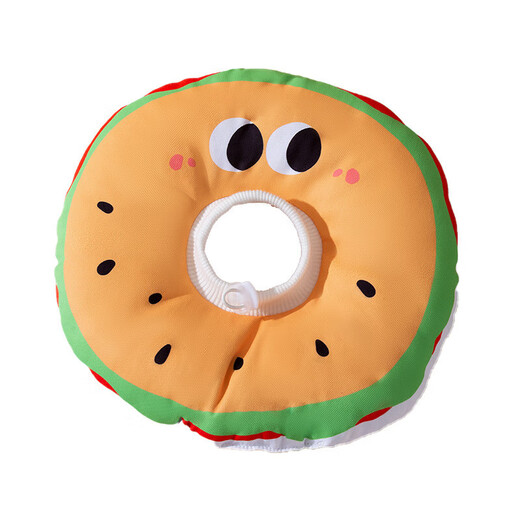 Miling high-end Elizabethan ring cat pet hamburger headgear anti-licking collar anti-biting sterilized dog shame circle puppet hamburger small size (recommended 5-8 Jin Jin equals 0.5 kg)