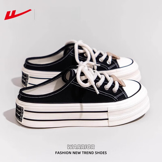 Chaussures en toile Huili pour femmes 2025 Nouveaux chaussures semi-paresseuses complètes printemps pour les chaussures de femmes à semelles épaisses Rice Grey Rice Dumplings / 693 35