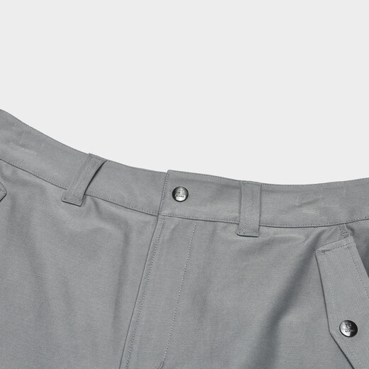 FILA Men's FUSION Series Sports Pants Men's Loose Casual Outdoor Versatile Knitted Quarter Pants Beilin Gray L