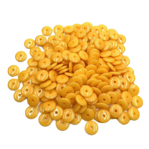 Fat Donglai's same beeswax spacer optimized bead spacer flat piece beeswax round bead spacer Buddhist beads jewelry accessories loose bead pad diameter * thickness 6 * 2mm 20 pieces