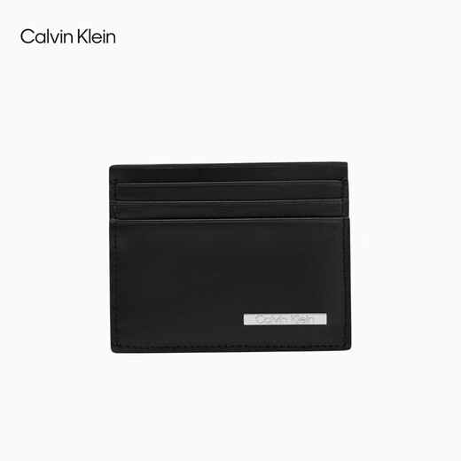 Calvin Kleinjeans 25 Frühlings- und Sommer Neue Herrengeschäft Leisure CK Multi-Card Cowide Leder-Zertifikat-Kartenpackung Geschenk 4D1017G UB1-Space Black 1