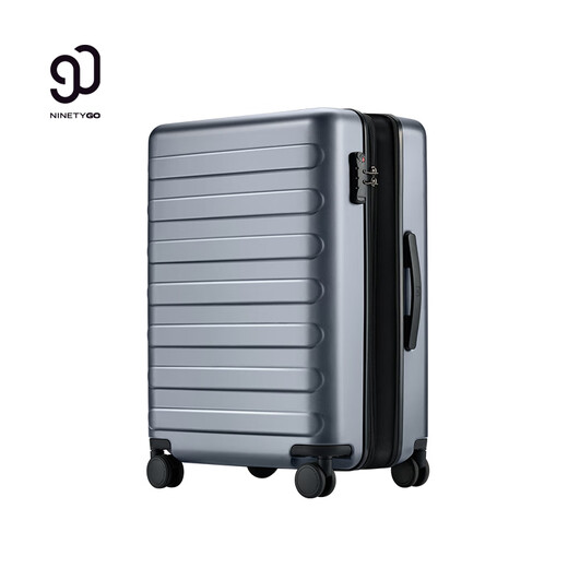 90-point expansion suitcase 20-inch Rhine large-capacity suitcase PC wear-resistant password lightweight trolley case titanium gold gray