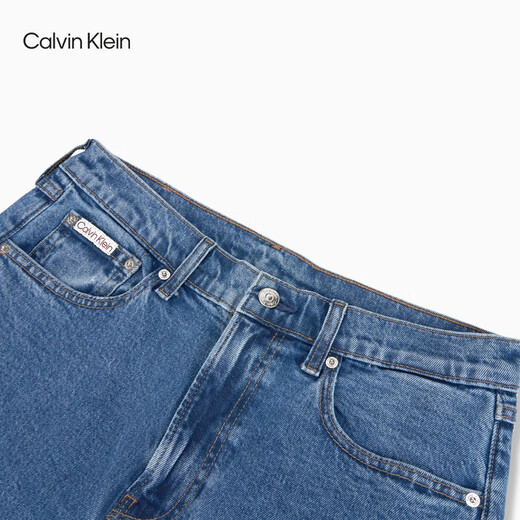 Calvin Kleinjeans [Réplica de la serie 90] 25 Men y mujeres de primavera y verano Mismo modelo CK Jeans rectos RETRO 4RB701G U1W-Denim Light Blue 31
