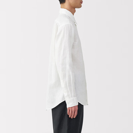 MUJI (MUJI) Hanma Water Water Lavage à manches longues Veste de chemise masculine Top Men's Summer Men's AC218A5S White M (170 / 92A)