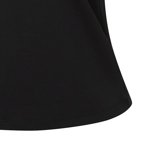 Bosideng (Bosideng) 25 Summer Nuevo estilo Jiaoyang Camiseta de algodón puro para mujeres Tendencia fría tendencia suelta B2502225112yh Yinyu Black 9755 L 170/92a