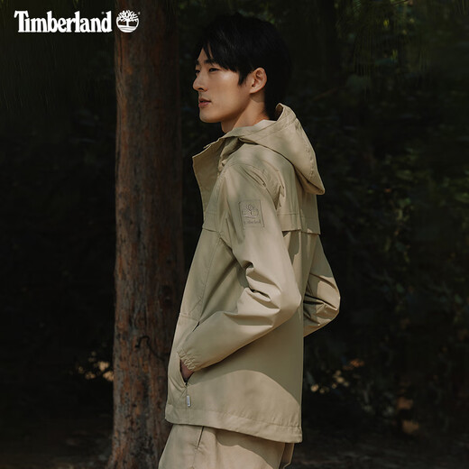 添柏岚（Timberland）官方男装机能风冲锋外套户外防水防风夹克|A695W A695W433/暗蓝宝石色 M