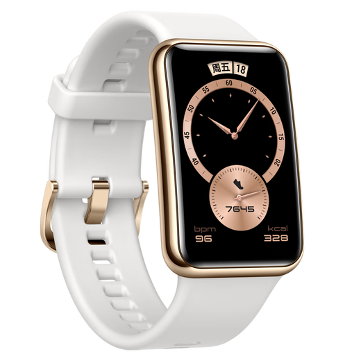 
Huawei [Goddess Gift Recommendation] Huawei Watch Women's Watch Fit Sports Intelligent 2 Generation Wearing Heart Rate Sleep Physiology NFC Scan the QR code to pay for Blood Oxygen 520 Gift Stainless Steel Frame | Upgraded Version Frosting White - Offer Rose Gold Milan Steel Belt