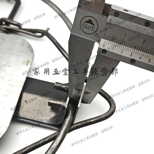 Mouse trap cage, double plate mouse trap, strengthened old-fashioned iron clip, strong field large mouse trap, threaded 25 cm tooth clip (1000g/piece) 1 piece