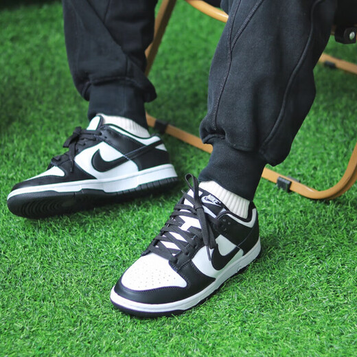 耐克（NIKE）官方Dunk Low 男鞋休闲鞋复古板鞋运动鞋 黑白熊猫 DD1391-100 黑白熊猫 42.5