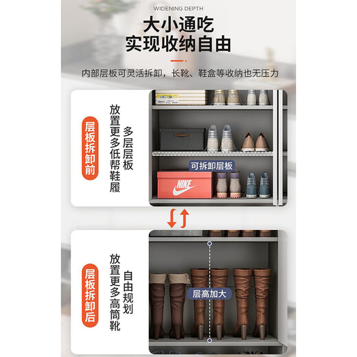 Olin European style shoe cabinet, entrance cabinet, entrance cabinet, household large-capacity storage cabinet, multi-layer storage cabinet, door corridor shoe cabinet