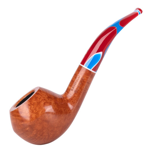 
Sharpfen (SAVINELLI) imported heather pipe 673 carnival handmade pipe P466 men's advanced UFO pipe Bulldog fight [6mm glossy pipe]