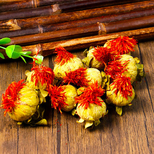 
Beijing Tongrentang saffron fruits, Tibetan wild saffron authentic official saffron tea, red flower head tea, whole flower soaked in water [economic package] saffron 250g* bucket