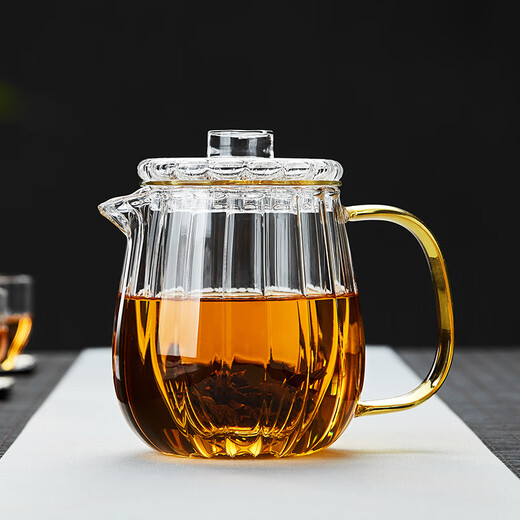 Mesni thickened glass teapot glass tea infuser filter teapot kung fu tea set