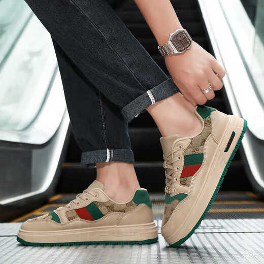 
Huilijun 2025 winter extra-large board shoes 45 original niche trendy shoes 46 sports casual shoes 47 retro light luxury men's shoes 48 6175 meters green 39
