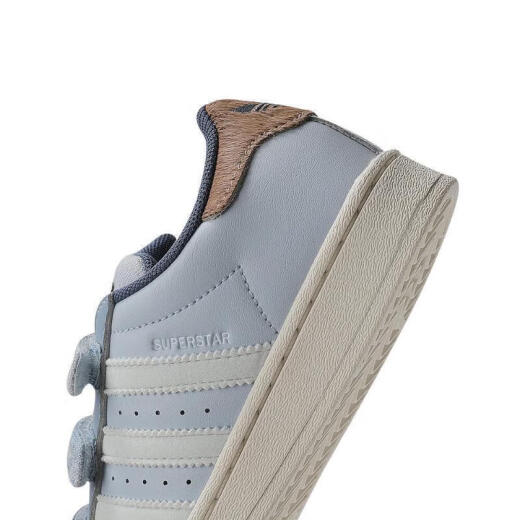 ADIDAS   24秋儿童三叶草小白鞋轻盈休闲运动板鞋 IH3291 28