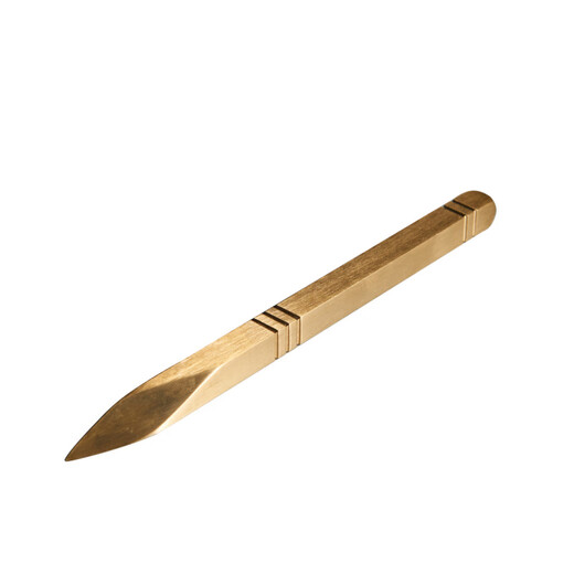 Fat Donglai's same tea knife, Pu'er tea knife, pure copper Kung Fu tea ceremony accessories, tea needle, tea cone, tea cake opening, pure hand pure copper square tea knife