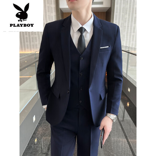 Playboy (Playboy) Мужской костюм набор ка простого бизнеса профессиональный форум корейский стиль жених свадебный коид.