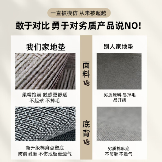 溥畔玄关地垫入户门新款进门门口脚垫防滑耐脏门外门垫 灰颜-15271 60cm*90cm