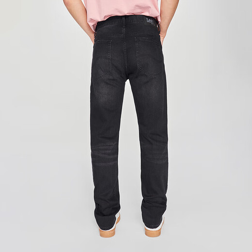 Lee25 spring and summer new product 723 slim mid-waist straight five-bag black gray men's jeans black gray 34