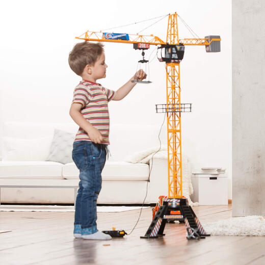 DICKIE TOYS remote control engineering crane 121cm large 350 degree rotating children's electric crane